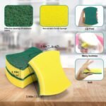 12/24Pcs Kitchen Cleaning Sponge, Dish Towel, Scouring Pad, Dishware Anti-Scratch Scrubbing Sponge - Image 4