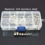 100-200Pcs 304 Stainless Steel/Carbon Steel Allen Head Socket Hex Set Grub Screw Cup Point Assortment - Image 7