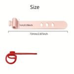 12Pcs Silicone Tie, Data Cable Storage Earphone Cable Organizer, Winder Anti-Lost Fastener, Data Cable Bundle Strap - Image 2