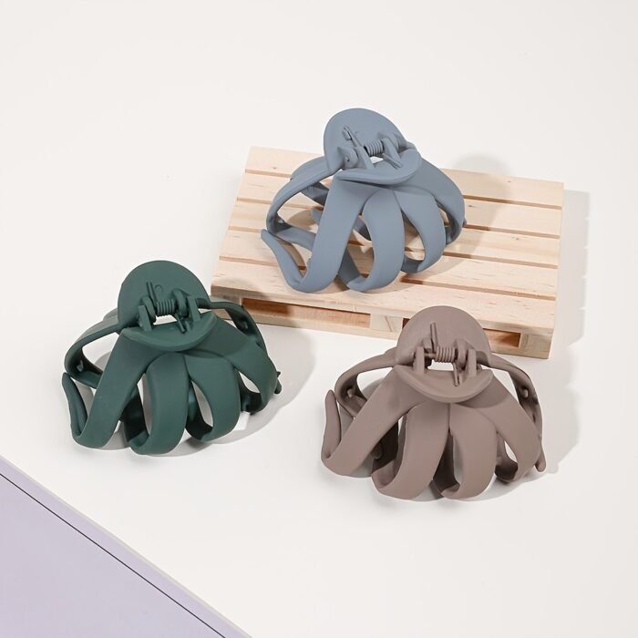 9Pcs/4Pcs/1Pc Frosted Octopus Hair Clip - Image 8