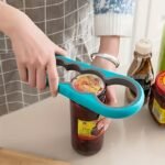 1Pc 4-In-1 Multi-Purpose Can Opener With Non-Slip Grip - Perfect For Beer Bottles And Home Kitchen Use - Image 2