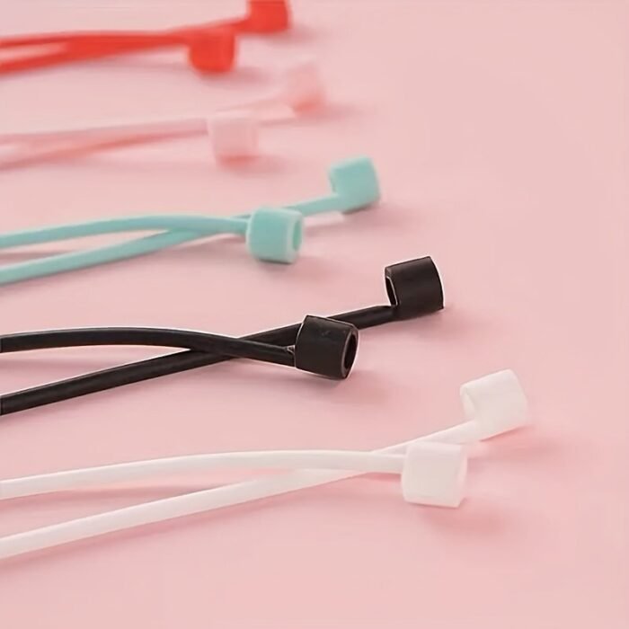 Earphone Anti Loss Rope Wireless Earphone Silicone Neck Strap - Anti-Loss, Comfortable Gift Birthday Gift - Image 1