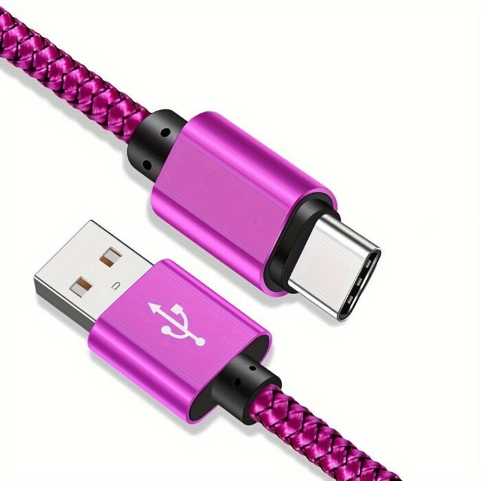 2.4A Fast Charge Usb-C Cable - Durable Nylon Braided, Long Cord For For Ultra/S23+/S22/S22+/S21 & More - Image 10