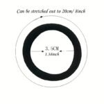 50Pcs High Elastic Hair Bands For Women S Black Hairband Rubber Ties Ponytail Holder Scrunchies S Hair Accessories - Image 5