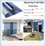 1Pc Glass Sticker Insulation Film, Anti-Peep Sunscreen Window Film, Anti-Ultraviolet Shading Film, Balcony Office One-Way Perspective Film - Image 15