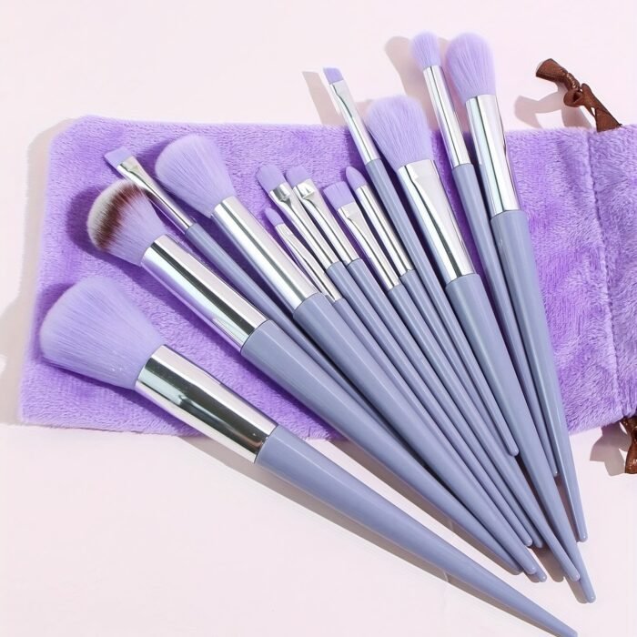 13Pcs Soft Fluffy Makeup Brushes Set With Makeup Sponge For Cosmetics Foundation Blush Powder Eyeshadow Kabuki Blending Makeup Brush Beauty Tool - Image 8