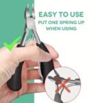 1Pc Professional Toenail Clippers For Thick & Ingrown Nails, Sharp Curved Blade, Unscented Pedicure Tool For Men, Women, Seniors, Pedicure Essentials | Sleek Modern Look | Nonslip Grip, Nail Tips - Image 4