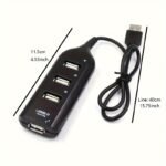 Micro Usb Hub 2.0 Multi Usb Port 4 Ports Hub Usb High Speed Hub Usb Splitter For Pc Computer Accessories - Image 4