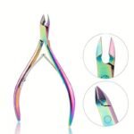 1Pc Lusluking Precision Stainless Steel Cuticle Scissors - Hypoallergenic, Multi-Color Nippers For Dead Skin Removal, Manicure & Pedicure Care Tool With Ergonomic Handles - Image 13