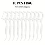 10Pcs/Bag, 50Pcs/Box Dental Floss Dental Floss, Clean The Gaps Between Teeth, Clean The Gaps Between Teeth And Care For The Oral Cavity - Image 6