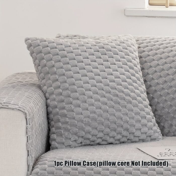 1Pc Honeycomb Velvet Sofa Cover, Pet'S Favorite, Dog Friendly, Couch Cover, Thick Plush Furniture Protector, Fuzzy Non Slip Sofa Slipcover, For Bedroom Office Living Room Home Decor - Image 24