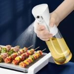 1Pc 200Ml Olive Oil Sprayer Bottle Kitchen High-Pressure Sprayer Bottle Leak-Proof Bbq Air Fryer Sprayer Oil Camping Cookware Tool