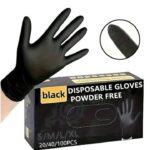 Heavy-Duty Gloves, 20/40/100 Black Nitrile Gloves, Anti-Slip Textured Fingertip Gloves, Disposable Nitrile Gloves, Suitable For Cleaning, Dishwashing, Kitchen Cleaning: Home Cleaning Gloves - Image 13
