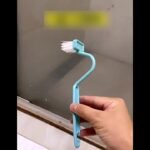 Blue V-Shaped Toilet Brush: Innovative S-Shaped Curved Design For Efficient Cleaning Of The Toilet Bowl. - Image 8