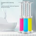1Pc Toilet Flower Fragrance Bathroom Deodorizer & Bowl Cleaner Wand Refill - Sodium Bicarbonate-Based Gel, No-Residue Formula For Ceramic Surfaces, Fresh Scent, Easy-To-Use Bathroom Cleaning Tool, Toilet Cleaning Supplies, Sleek Design, Durable Construction - Image 8