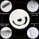 Cleantrust Led Selfie Flash Ring Light - Portable Mini Fill Light For Phone Live Streaming & Video, Bright White Led Ringlight For Photos & Videos, Battery-Powered, Easy To Clean & Skin-Friendly, Phone Lights For Decoratio - Image 8