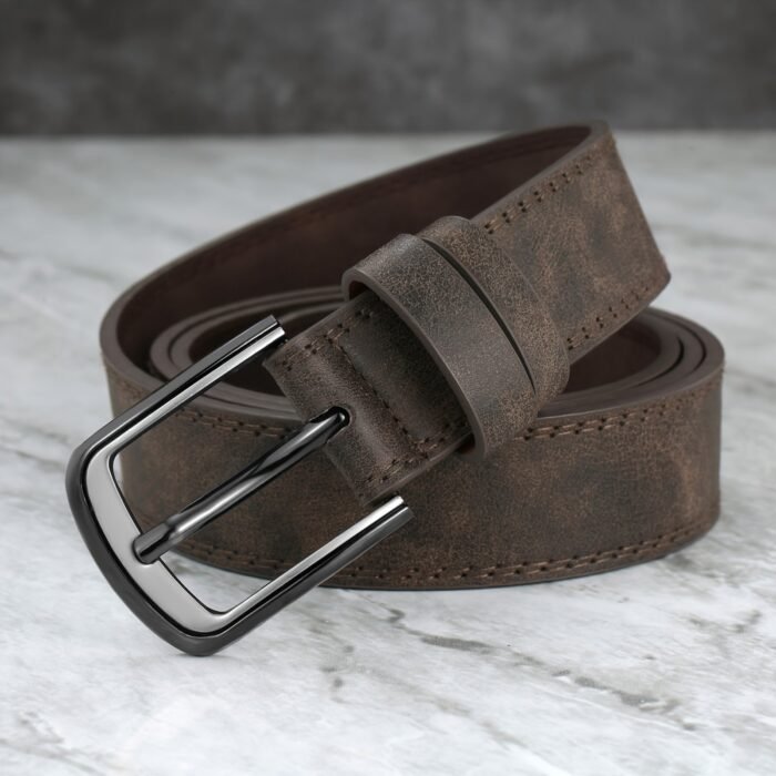 Stylish Wide Stitching Alloy Buckle Belt For Men - Durable, Adjustable, And Comfortable Accessory For Jeans And Trousers - Perfect For Daily Wear, Sports, And Casual Occasions - Image 13