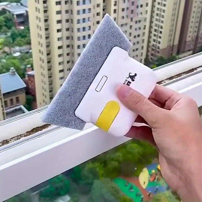 1Pc Door & Window Track Cleaning Brush - Hand-Held Slit Brush For Tight Gaps, Reusable Plastic Groove Cleaner With Ergonomic Handle, No-Scratch Kitchen Counter & Appliance Brush For Bathroom, Bedroom, Living Room Cleaning Supplies, Compact Design, Sturdy Construction, Housekeeping Tools - Image 11