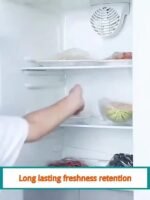 100Pcs Reusable Elastic Food Storage Covers - Transparent, Stretchable Plastic Bowl & Plate Sealing Film, Odorless, Alternative To Aluminum Foil & Deli Meat Covers, Food Contact Saf - Image 10