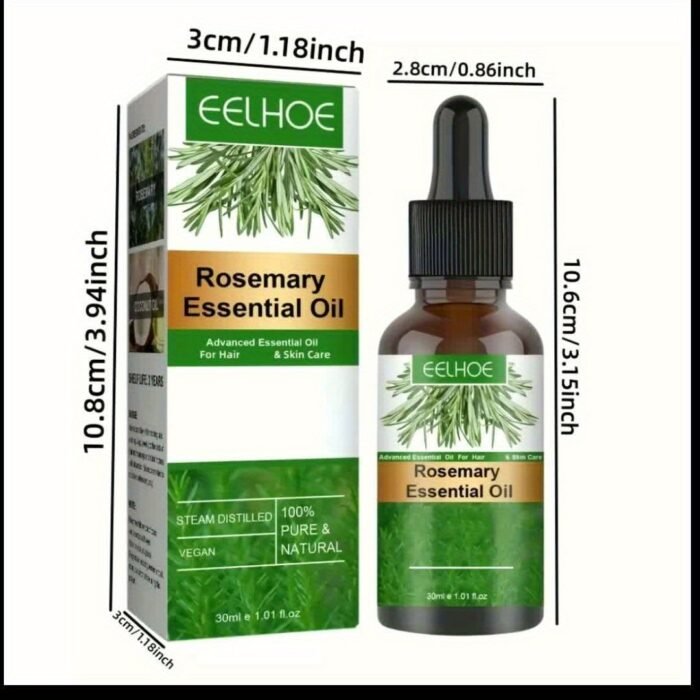 30Ml Rosemary Hair Essential Oil Long Lasting Lightweight Rosemary Hair Essential Oil For Healthy Hair, With Plant Squalane - Image 7