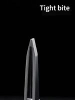 4Pcs Stainless Steel Tweezers Set Eyebrow Splinter & Ingrown Hair Removal Tools With Storage Bag For Men & Women Eyebrow Grooming Tools - Image 9