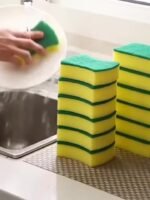 12/24Pcs, Cleaning Sponge, Double-Sided Scouring Pad, Household Cleaning, Dishwashing Sponge, High-End Kitchen Sponge, Durable Anti-Scratch Sponge, Super Absorbent, Cleaning Supplies, Cleaning Tools, School Preparation - Image 13