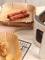 10/50/100Pcs, Disposable Air Fryer Liners (16.0Cm), Square Paper Air Fryer Liner Pots, Paper Basket Bowls, Baking Trays, Oven Accessories, Baking Tools, Kitchen Gadgets, Kitchen Accessories - Image 13