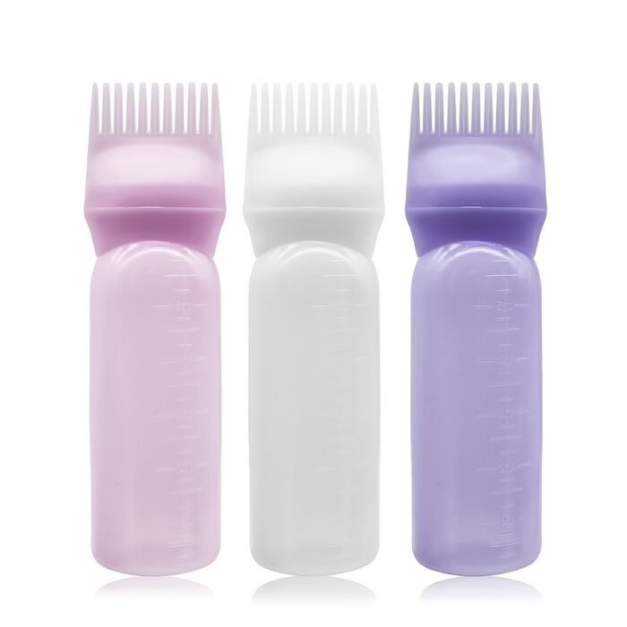 1Pc Plastic Dry Cleaning Bottle For Hair Dyeing And Washing Bottle With Graded Thickening Hair Dyeing Bottle For Hair Dyeing Cream Bottle For Perm - Image 2