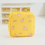 Yadiyadi Cute Bear Sanitary Napkin & Tampon Organizer Bags - Large Capacity Period Storage With Zipper Closure, Floral, Pastel Colors - Compact For School, Travel, Work - Girls, Women, Teens - Eco-Friendlyreusable Hygiene Bag, Sanitary Napkin Storage Bag, Travel Menstrual Bag, Playful Design, Durable Fabric - Image 7