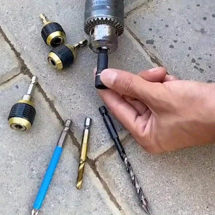 Hand Electric Drill Three-Claw 60Mm Large Head Pop-Up Hexagonal Handle Quick Change Connector - Image 10