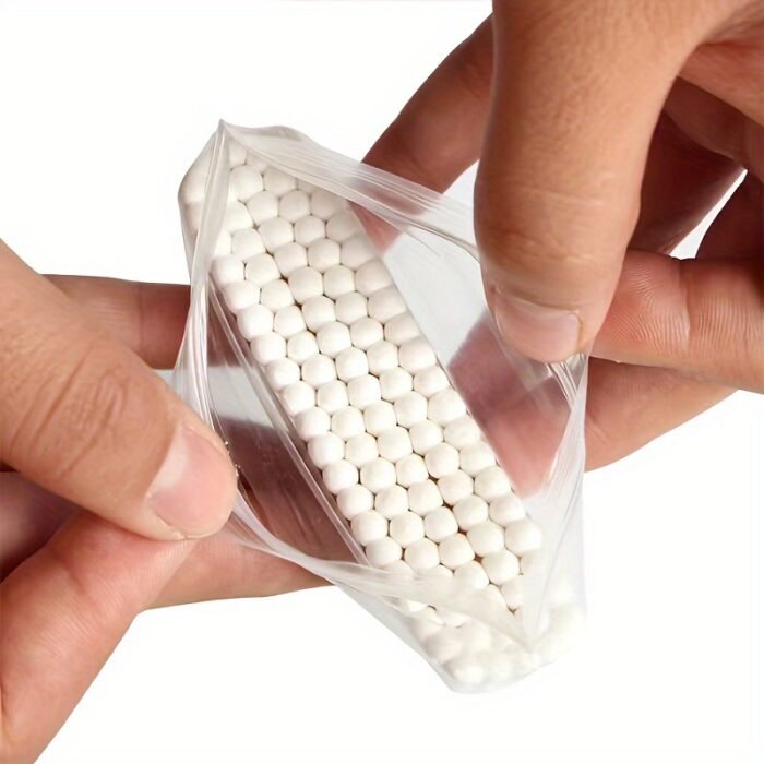 100/300/500/800Pcs Jiyan Premium Dual-Tip Swabs - Hypoallergenic, Lint-Free & Alcohol-Free Reusable Ear Cleaning & Makeup Applicator Sticks With Individually Wrapped Hygienic Packaging For Sensitive Light Beige - Image 20