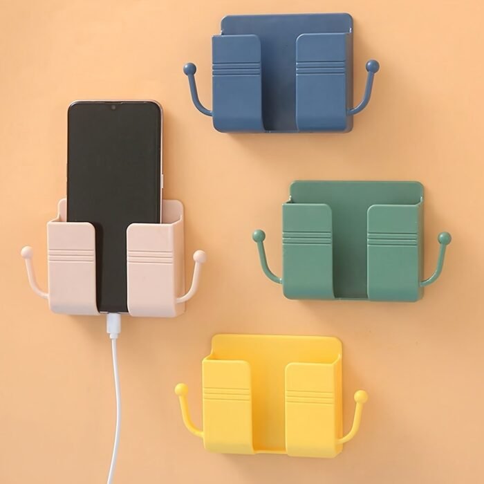 1Pc Multi-Functional Wall-Hanging, Bed-Side Hanging, Wall-Mounted Mobile Phone Storage, Shelf, Viscose - Image 1