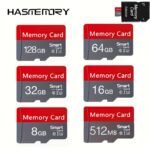 Memory Card/Tf Card - Red And Gray Tf Cards, High-Speed 10-Level U3 Mini Sd Card, Available In 512Mb 8Gb 16Gb 32Gb 64Gb 128Gb For Smartphones, Tablets, Cameras, Surveillance Cams, Game Consoles And Other Reliable And Safe Performance