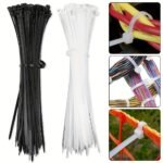 100-Pack Heavy Duty Cable Ties Set, Nylon Zip Tie Straps With Water-Resistant, Non-Slip, Break Resistant Features For Home, Office, And Industrial Cable Management - Image 4