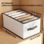 1/3Pcs Foldable Drawer Storage Basket, Non-Woven Fabric, Pants Underwear Socks Bra Organizer Storage Box, Father'S Day Gift, Drawer Organizer | Multifunctional | Lightweight, Clothes With Handle Nylon Drawer Storage Bag, Divided Clothes Wardrobe Layered Isolation Storage Box, Suitable For Organizing Home And Moving, Clothes And Bedding, Laundry Organization And Storage, Space-Saving Home Solution - Image 3