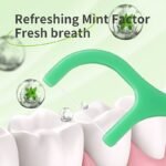 50/150/450/1050Pcs Ultra Thin Mint Disposable Dental Floss Sticks - Portable Dental Floss Sticks Must Carry When Going Out - Safe And Convenient For Traveling And Hygiene - Image 12
