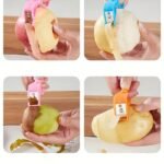 1/4 Fruit Peeler, Vegetable Peeler, Creative Peeler, Multifunctional Peeler, Potato Peeler, Ring Handle Orange Peeler, Kitchen Apple Peeler, Melon Peeler, Reusable Pear Peeler, Carrot Peeler, Kitchen Tools, Kitchen Supplies, Kitchen Gadgets - Image 2
