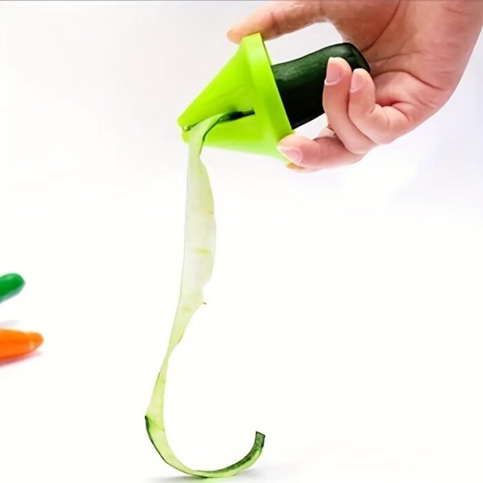 1Pc Vegetable Slicer - Heavy-Duty Plastic Construction, Efficient Cone Design For Carrots, Cucumbers, Potatoes, Beet - Quick Prep Time, Uniform Slices & Shreds - Compact Kitchen Gadget For Home & - Easy To Clean & Space-Saving Storage, Carrot Shredding, Coneshaped Slicer, Easyclean Material, Food Preparation, Ergonomic Handle, Sturdy Construction, Fruit Peeler, Cooking Enthusiasts - Image 5