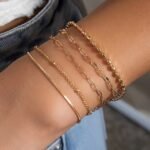 Set Of 5 European And American Stylish And Simple Daily Style Bracelets - Image 3