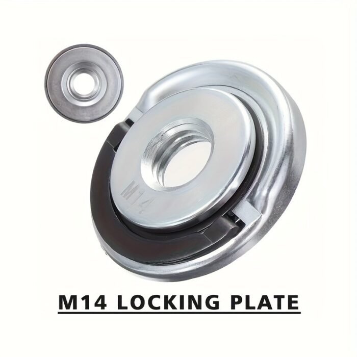 M14 Angle Grinder Locking Nut,Angle Grinder Accessory Quick Utility Clamping Tool,Angle Grinder Self-Locking Pressure Plate, Angle Grinder Locking Pressure Plates, Thread Angle Grinder Locking Nuts Release Nut For Replacement - Image 6