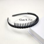 2/3/4/5Pcs Hair Scrunchies With Teeth, Anti-Slip Headbands For Washing Face And Styling, Hair Accessories - Image 6