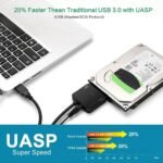 Sata To Usb 3.0 Adapter Cable For 6.35/8.89 Cm Hdd/Ssd - High-Speed Data Transfer, Uasp Support, External Hard Drive Converter With Dual-Interface (Usb 3.0 & Sata), No Battery Needed, Easy Installation, Data Transfer Cable | Sata Interface | Durable Cable - Image 5