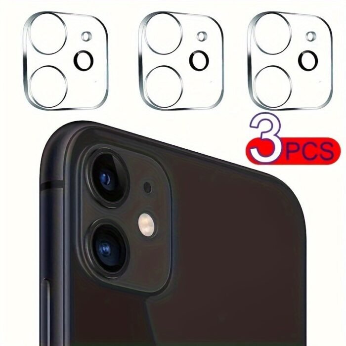 3Pcs Joryack Tempered Glass Camera Lens Protector, Full Cover 9H 3D Film For Iphone 11/12/13/14/15/16 Pro Max, 14/15/16 Plus, 13/12 Mini, Mobile Phone Lens Protection - Image 3