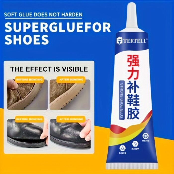 60Ml Strong Hold Shoe Repair Glue For Faux Leather, Sneakers & Sneakers ? High-Temperature Resistant, Non-Toxic, Transparent Finish, Easy To Use, Fast Curing Adhesive, Athletic Shoe Bonding | Clear Finish Glue | Nontoxic Adhesive, Shoe Accessories - Image 5