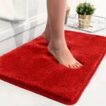 1 Thickened Microfiber Fluffy Long Plush Soft Comfort Mat Bathroom Rug Non-Slip Bath Door Mat For Bedroom Living Room Kitchen Floor Mat, Shedding And Fade-Resistant - Image 13