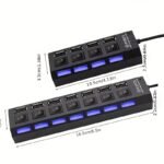 Micro Usb Hub 2.0 Multi Usb Port 4 Ports Hub Usb High Speed Hub Usb Splitter For Pc Computer Accessories - Image 2