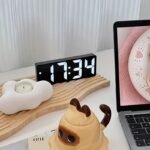 1Pc Led Mirror Bedside Alarm Clock 12/24 Hours Battery Plug-In/Two Power Supply Methodshome Decoration Artwork Can Be Put In The Bedroom Study Can Be Used As Christmas Thanksgiving Mother'S Day Gift. - Image 10