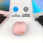 Wowssyo Dual Mode 5.1+2.4G Wireless Gaming Mouse, Usb Rechargeable Mouse, Silent Backlight, Ergonomic, For Laptop - Image 6