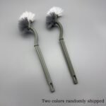 1Pc Heavy-Duty Toilet Brush With Long Handle - Manual Bathroom, Kitchen, Car Cleaner - Deep Groove Cleaning Head, Non-Slip Grip - Durable Plastic Construction - Space-Saving Design For Tight Spaces - Ideal For Home, Office, Travel - No Power Needed, Home Hygiene, Ergonomic Grip, Sturdy Build, Cleaning Tool, Home Cleaners, Toilet Brush - Image 5