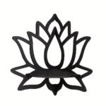 1Pc Creative For Lotus Flower Wall Corner Shelf, Right Angle Decorative Wall Shelf, Suitable For Home Decoration Wall Decoration - Image 3